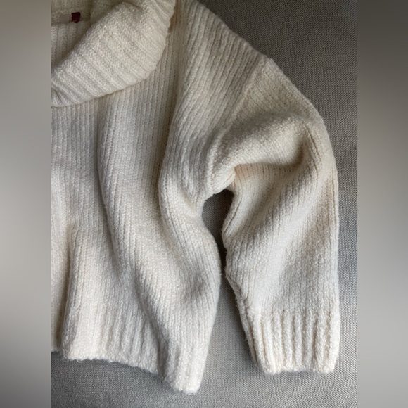 Anthropologie Pilcro Wide Turtleneck  Sweater In Cream/Ivory Size M - Picture 8 of 16